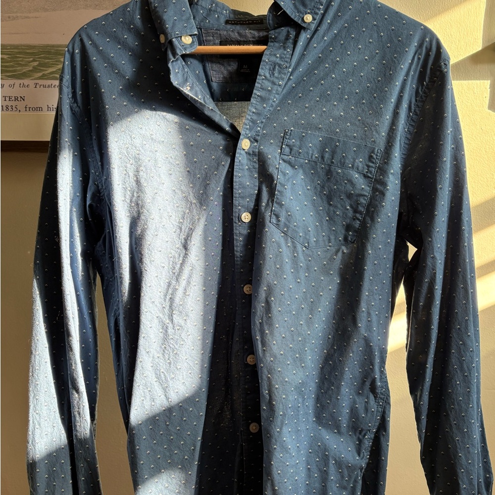 Banana Republic Navy Button-Up Shirt